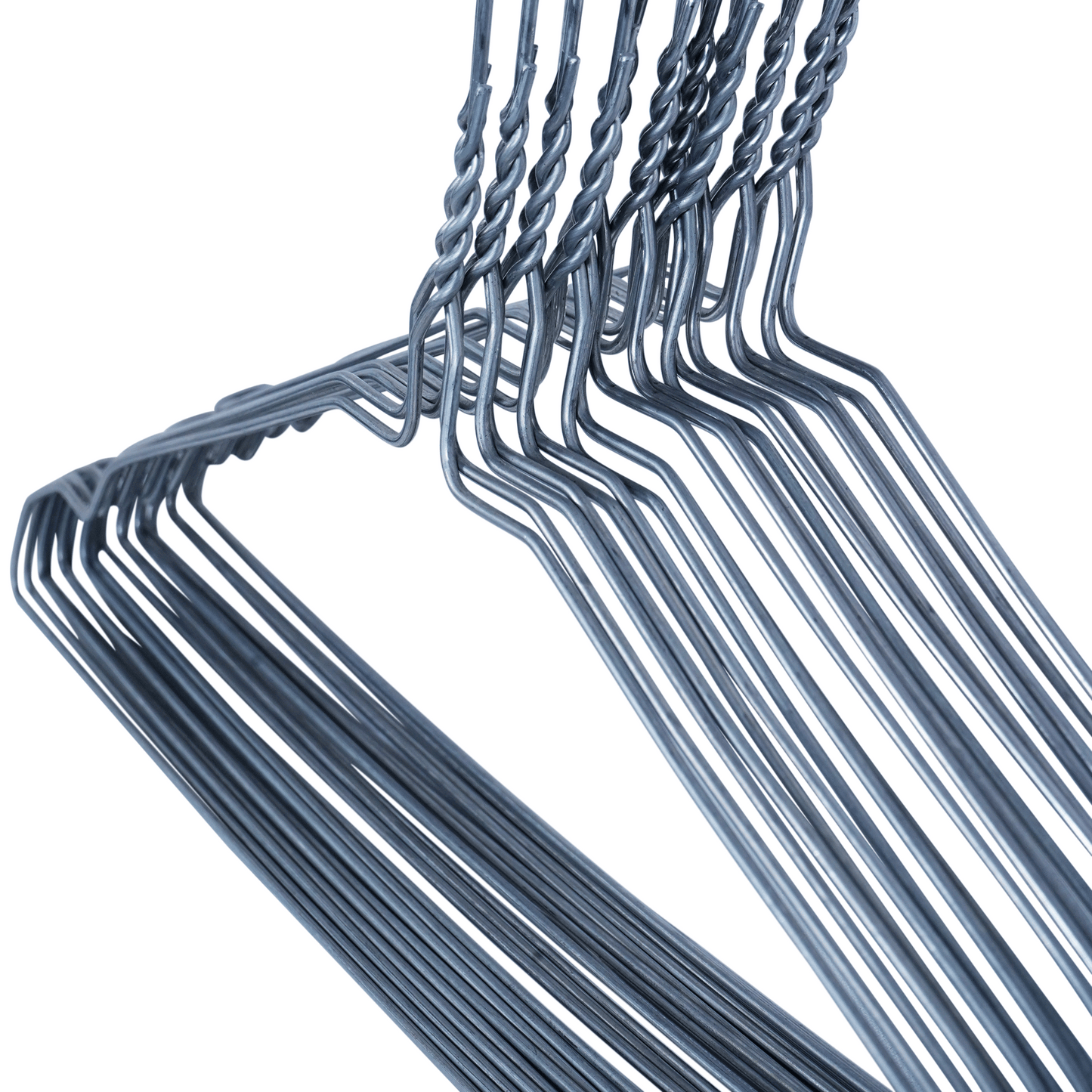 Dryclean & Laundry Metal Wire Hanger 16" 2.2mm - Galvanised (Silver)