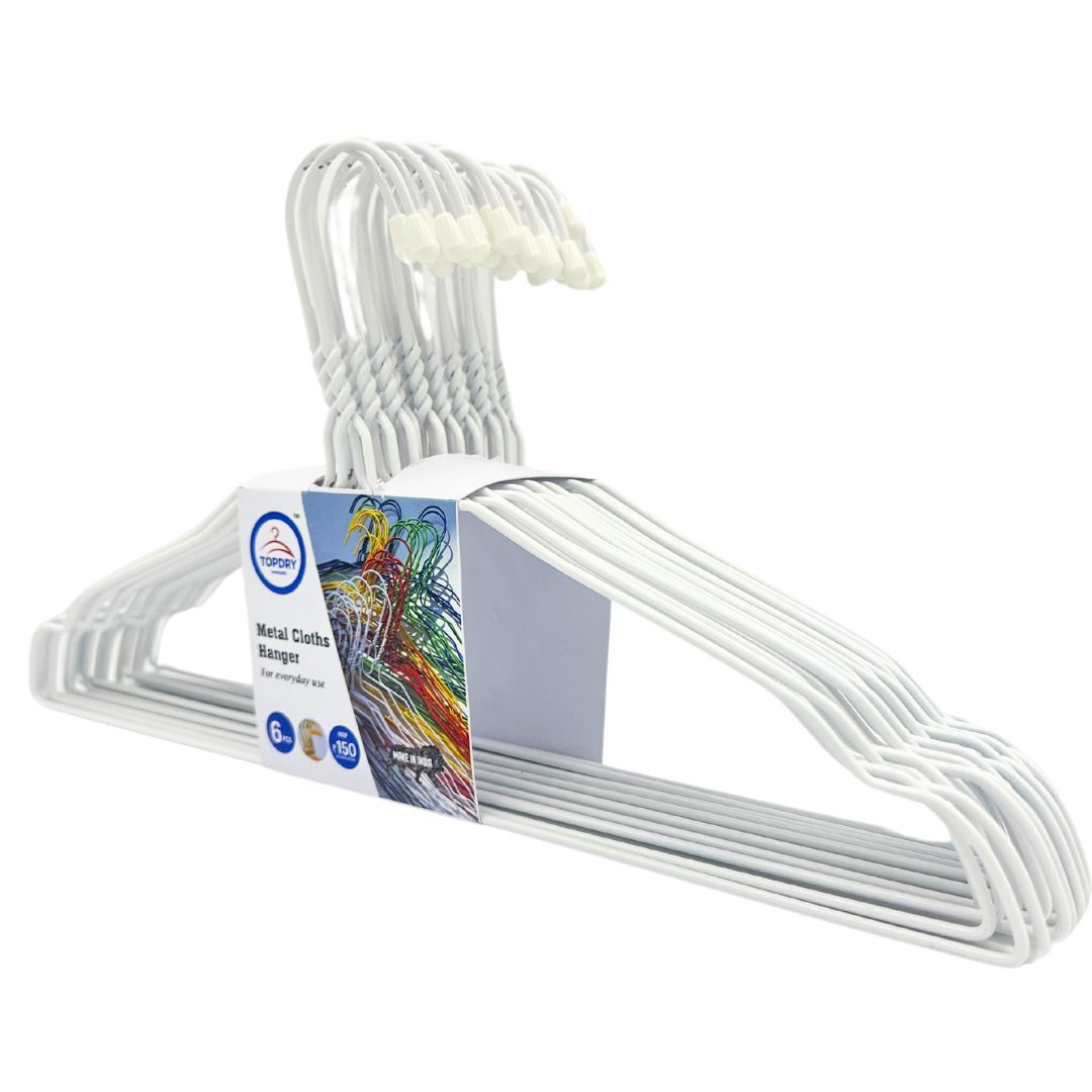 Metal Hanger 16 Inch 10 Gauge - White