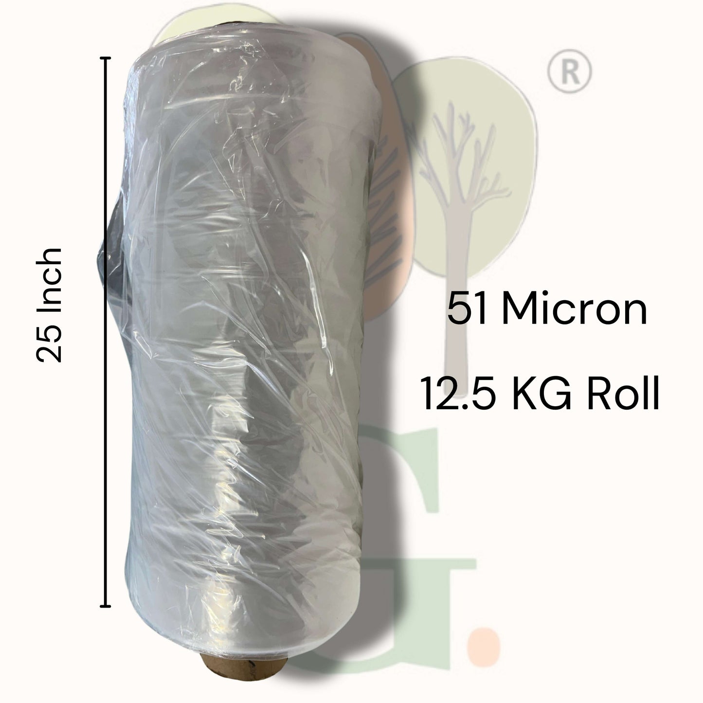 Laundry Poly Roll 24 Inch (LDPE) 51 micron - 13.5 Kg Roll