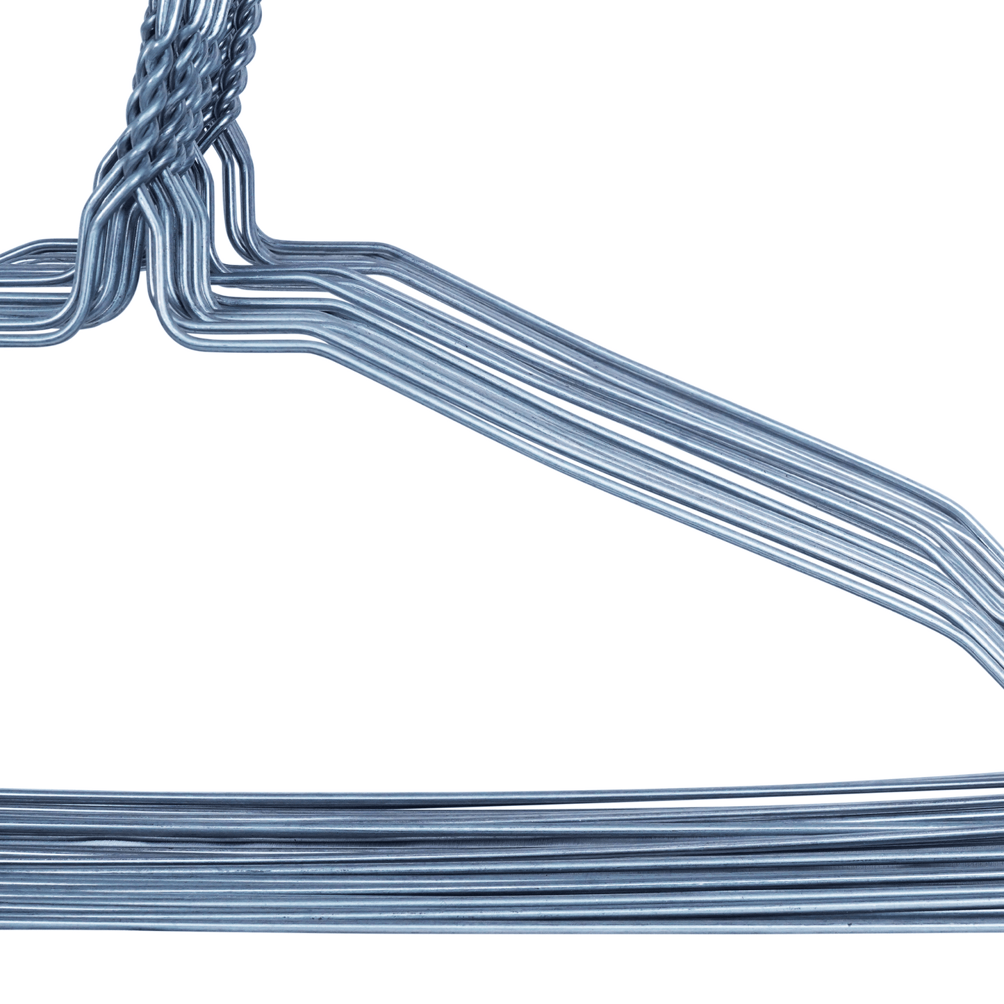 Dryclean & Laundry Metal Wire Hanger 16" 2.2mm - Galvanised (Silver)