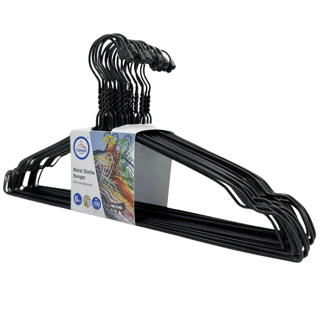 Premium Metal Hanger 16" 10 Gauge - Black
