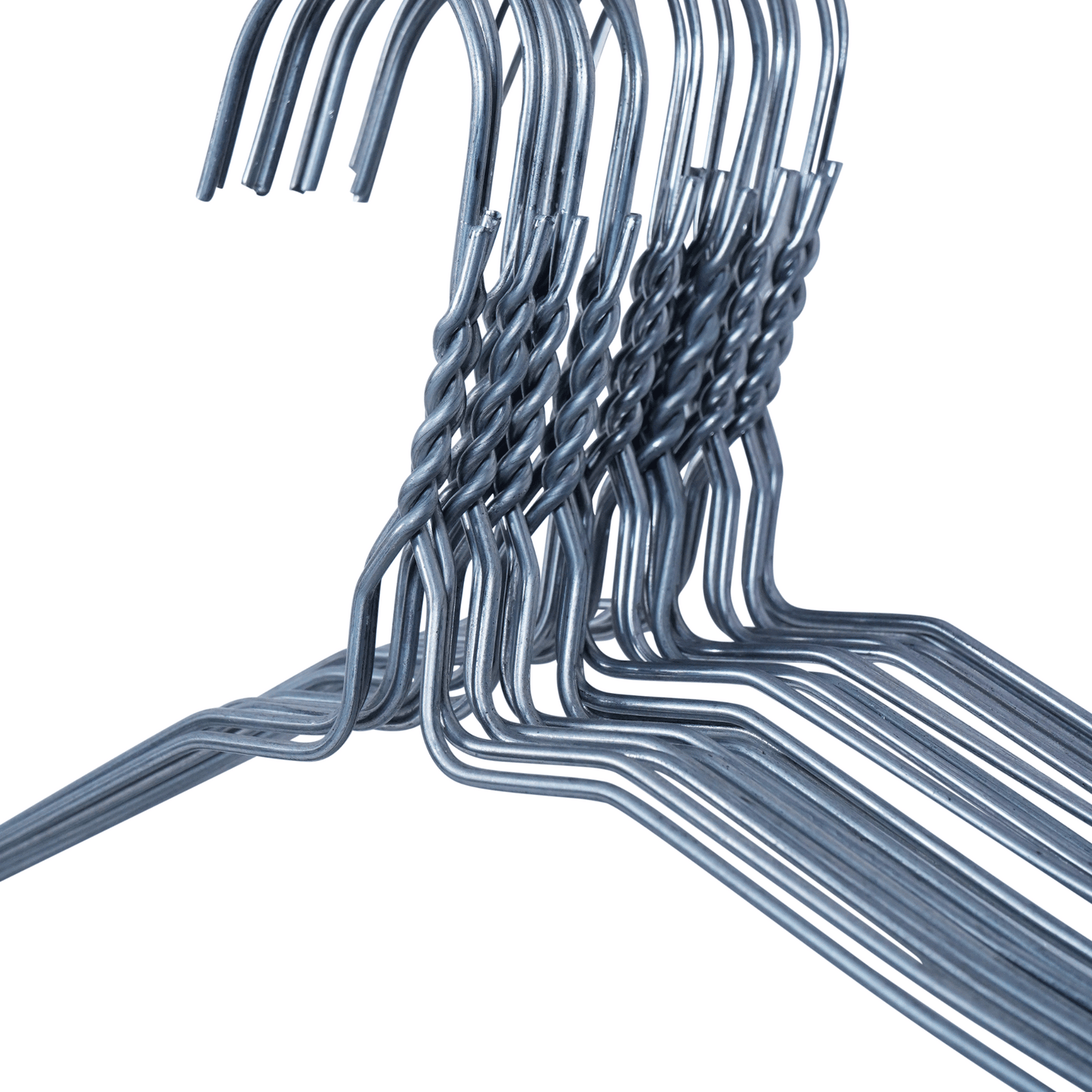 Dryclean & Laundry Metal Wire Hanger 16" 2.2mm - Galvanised (Silver)