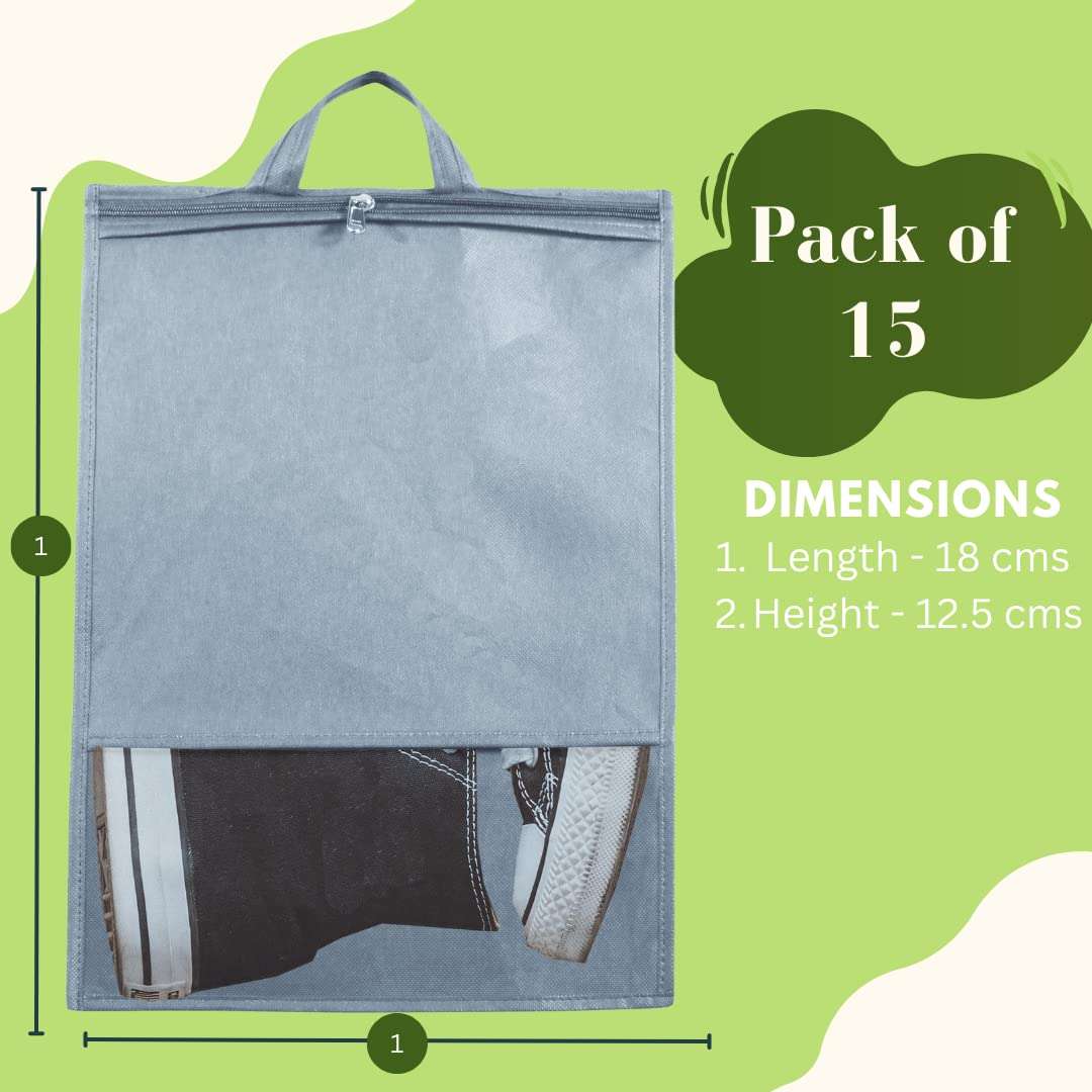 Shoe Bag for Travel & Storage - Grey