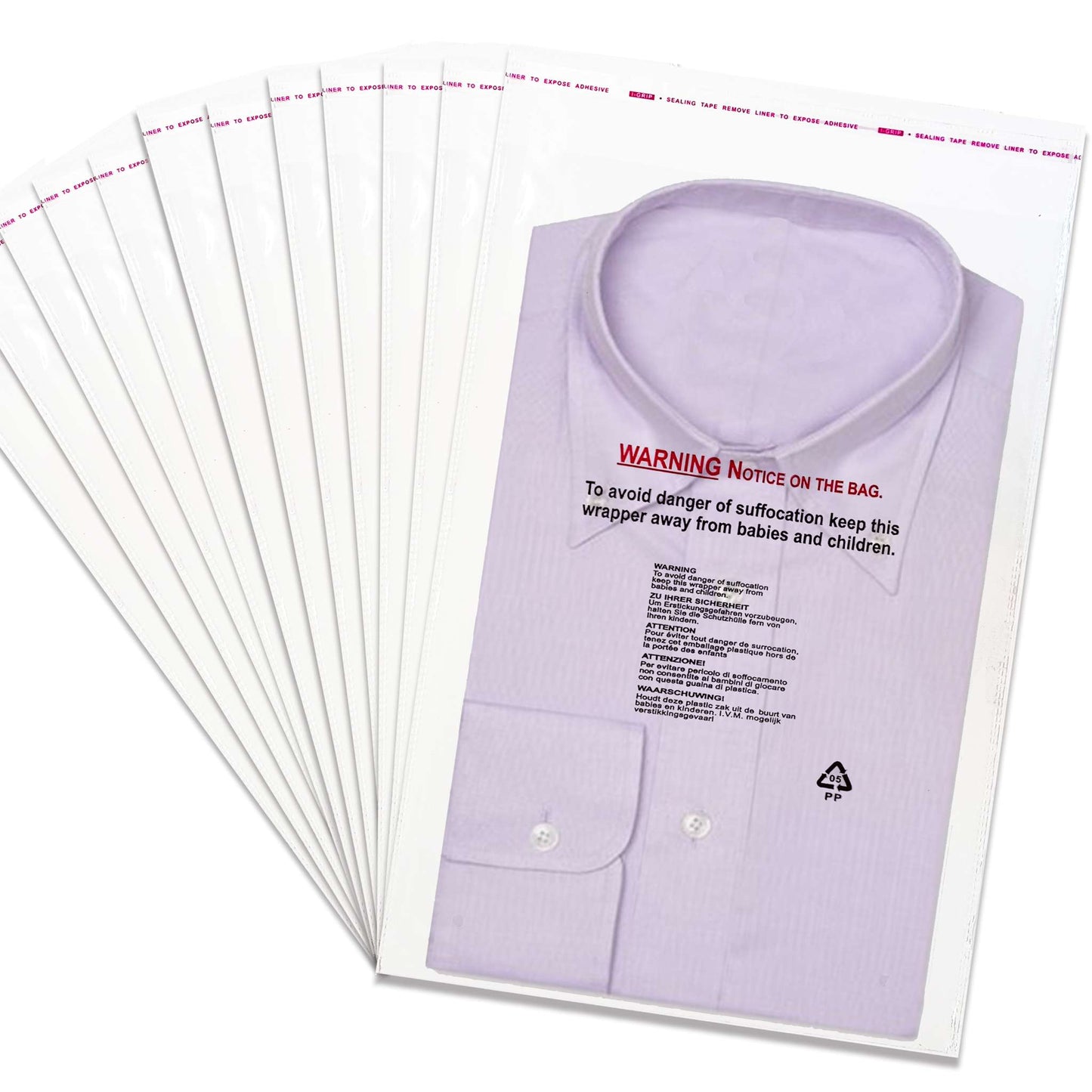 PP Poly Bags 12x18"