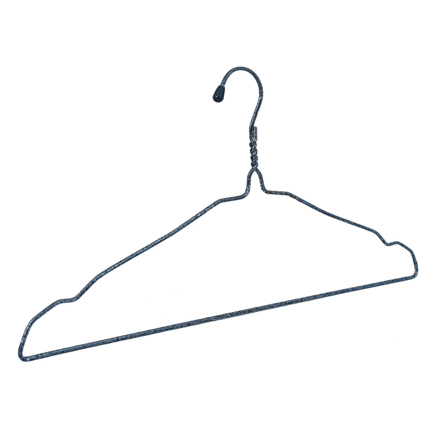 Clothes Metal Hanger 16 Inch 3mm - Texture Black (Pack of 5)