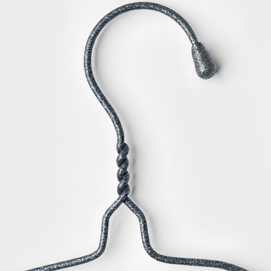 Clothes Metal Hanger 16 Inch 3mm - Texture Black