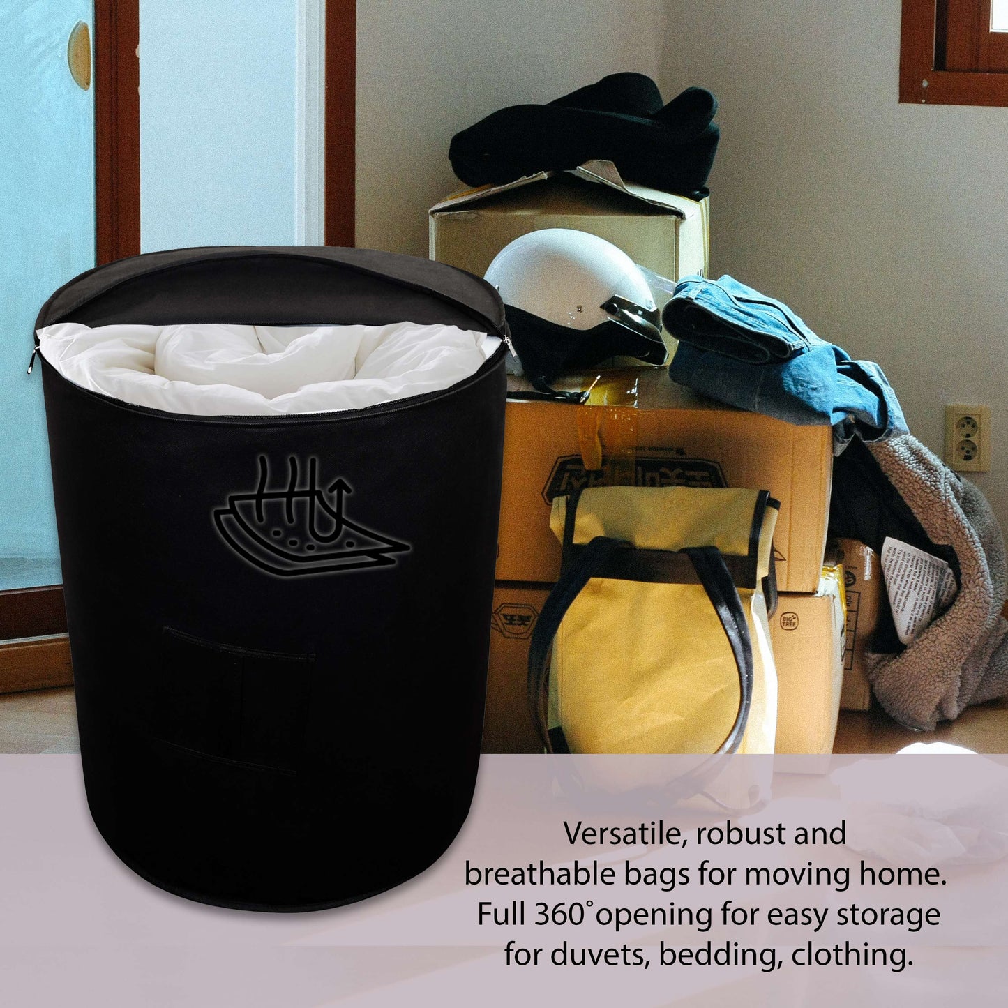 Bedding Storage Bags 24" (Black)