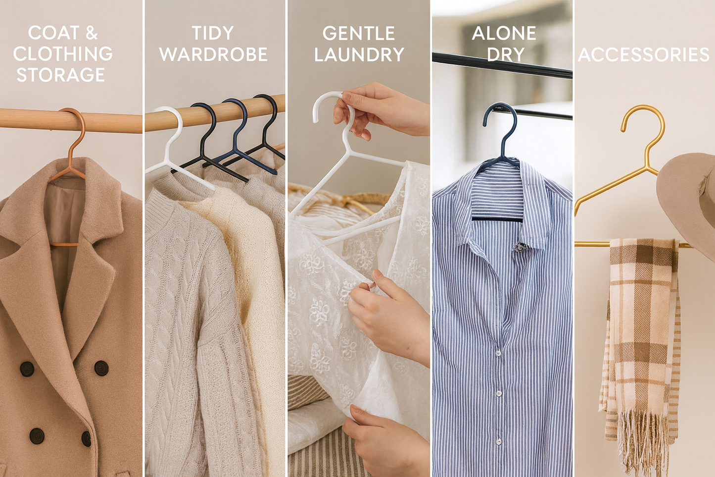 Clothes Metal Hanger 16 Inch 3mm - Texture Blue