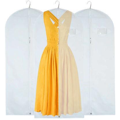Foldable Long Dress Cover - 54" White