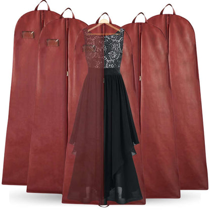 Wedding Lehenga Gown Long Dress Garment Cover Bags 72" with 8" Gusset - MAROON