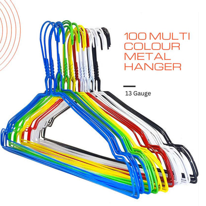 Dryclean & Laundry Metal Metal Wire Hanger 16" 2.2mm - Multicolour