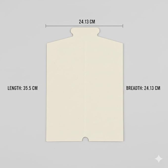 Paper Shirt Board 450 GSM  9"x14"