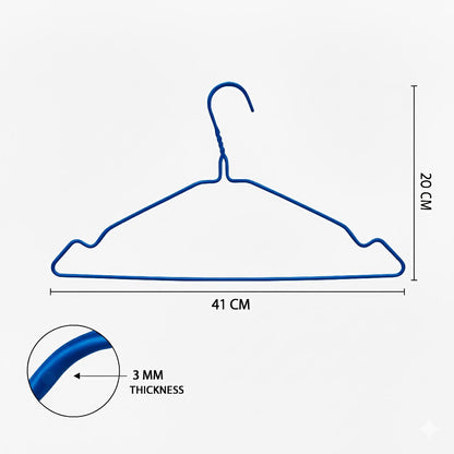 Metal Wire Hangers Blue