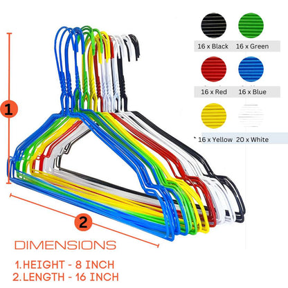 Dryclean & Laundry Metal Metal Wire Hanger 16" 2.2mm - Multicolour