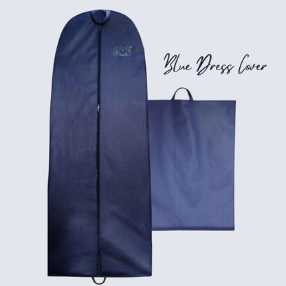 Wedding Lehenga Gown Long Dress Garment Cover Bags 72" with 8" Gusset - BLUE