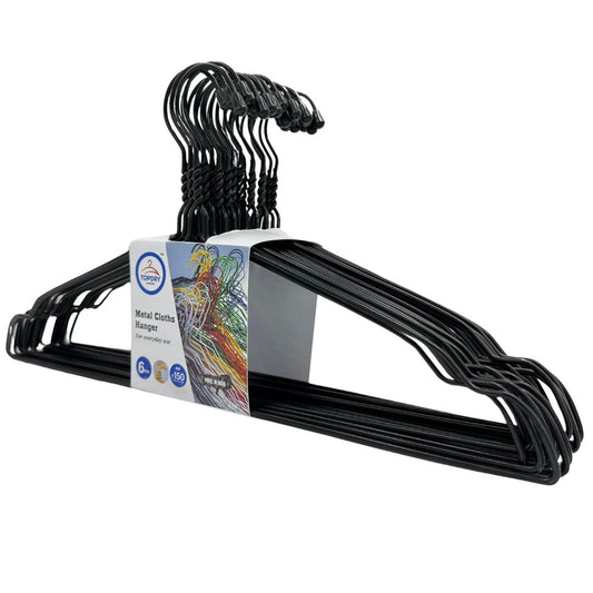 Premium Metal Hanger 16" 10 Gauge - Black