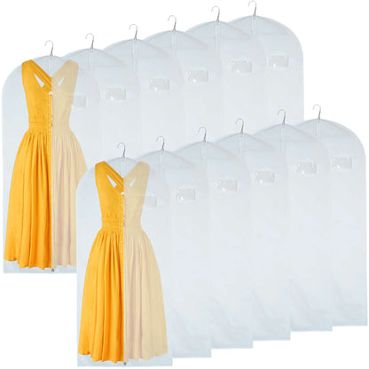 Foldable Long Dress Cover - 54" White