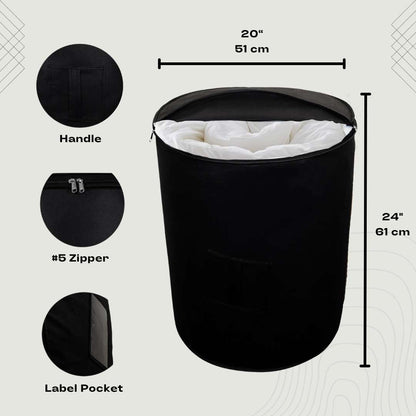 Bedding Storage Bags 24" (Black)