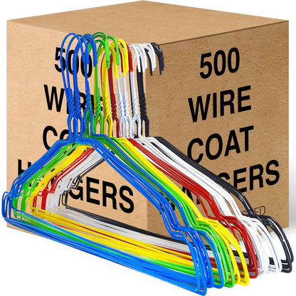 Dryclean & Laundry Metal Metal Wire Hanger 16" 2.2mm - Multicolour