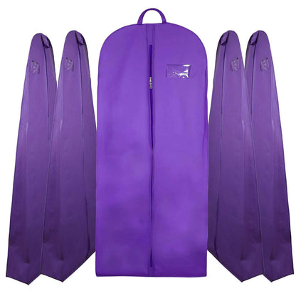 Wedding Lehenga Gown Long Dress Garment Cover Bags 72" with 8" Gusset - PURPLE