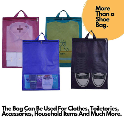 Shoe Bag for Travel & Storage - Black