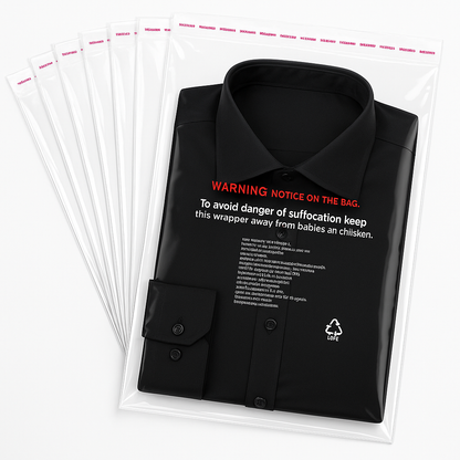 BOPP Poly Bags 14"x20" (Warning)