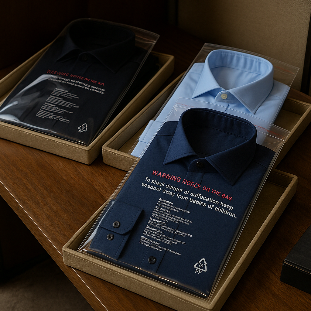 BOPP Poly Bags 14"x20" (Warning)