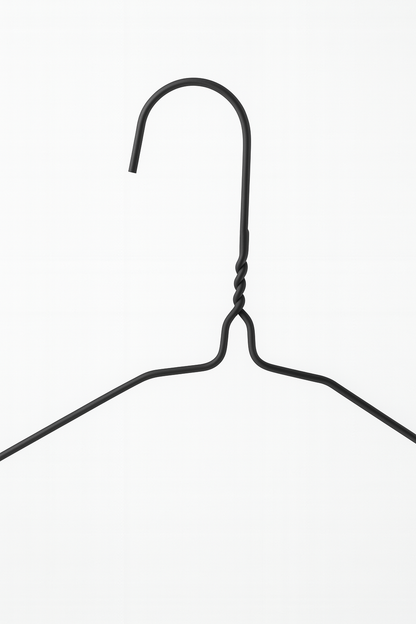 Metal Wire Hanger Black
