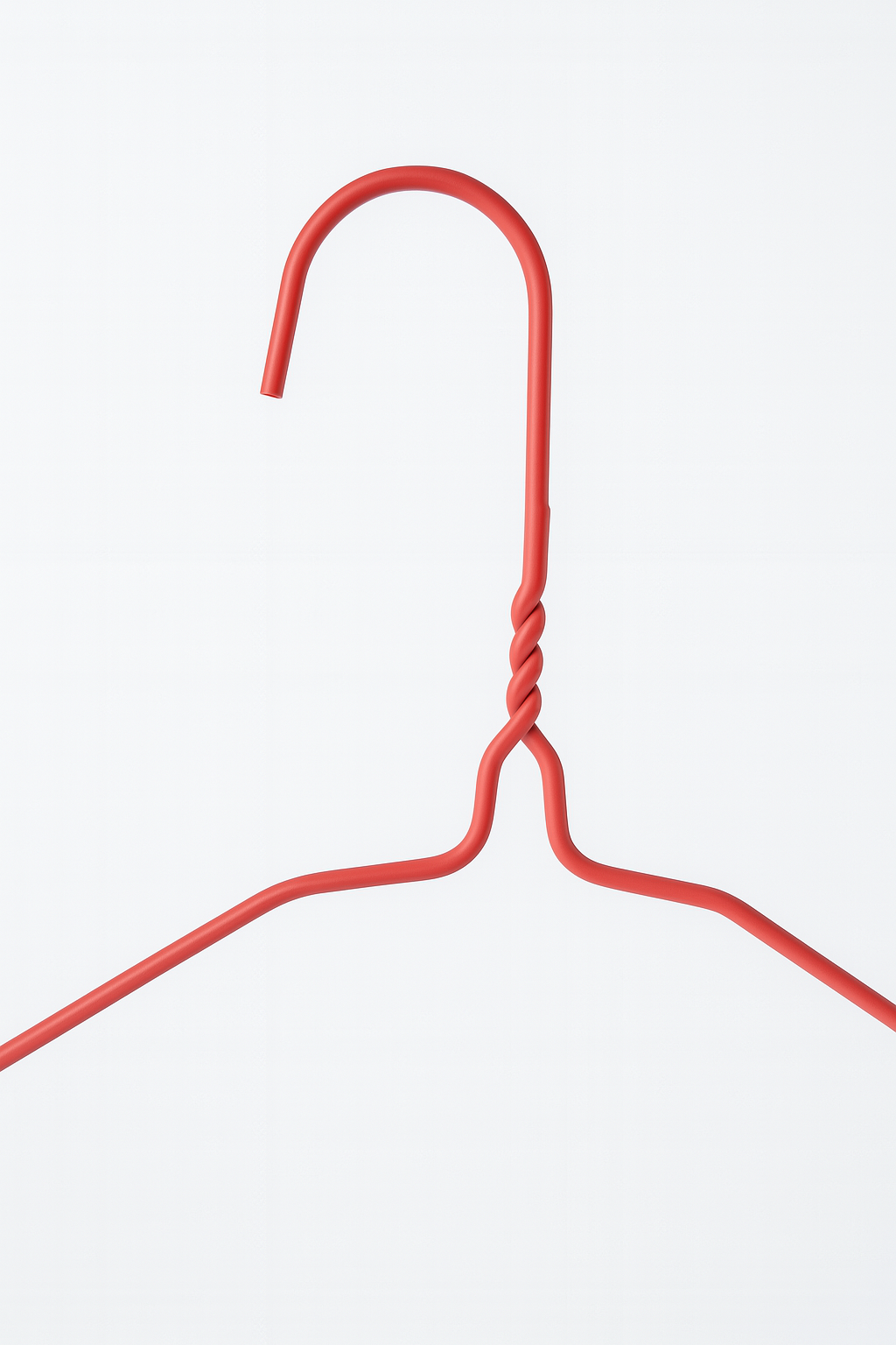 Metal Wire Hanger Red