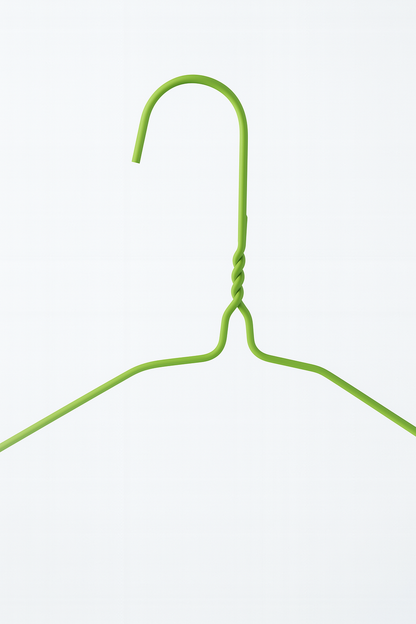 Metal Wire Hanger Green