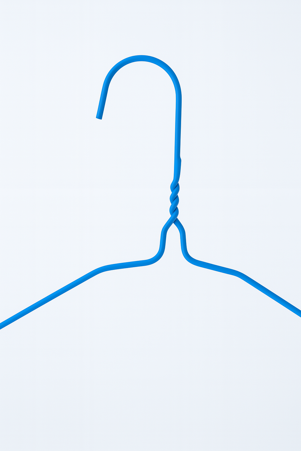 Metal Wire Hanger Blue