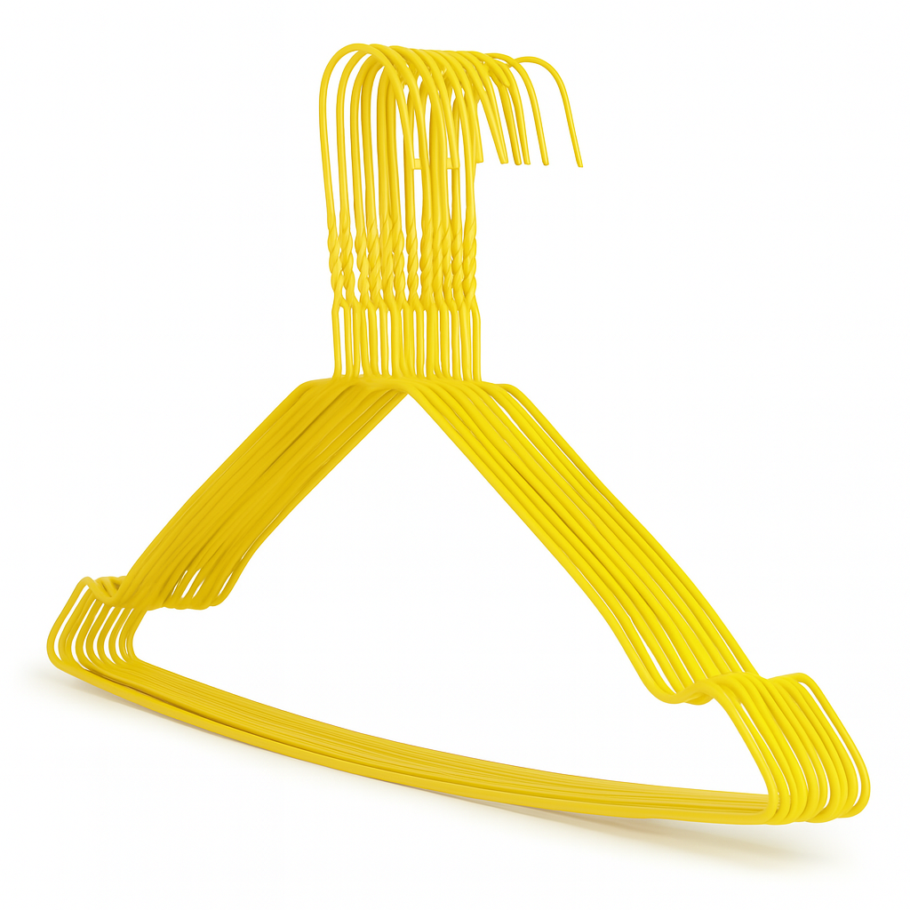 Metal Wire Hanger Yellow