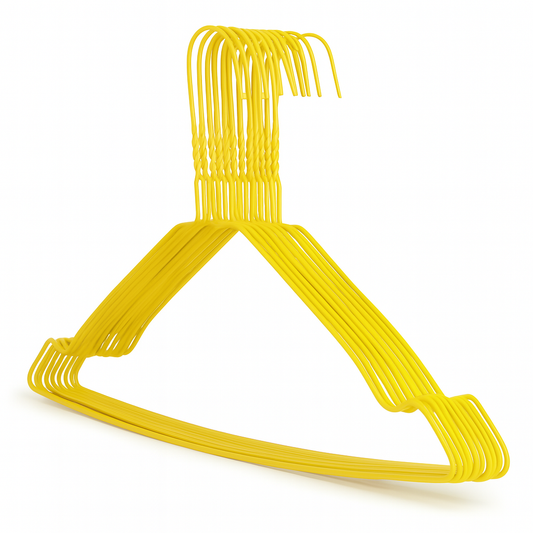 Metal Wire Hanger Yellow