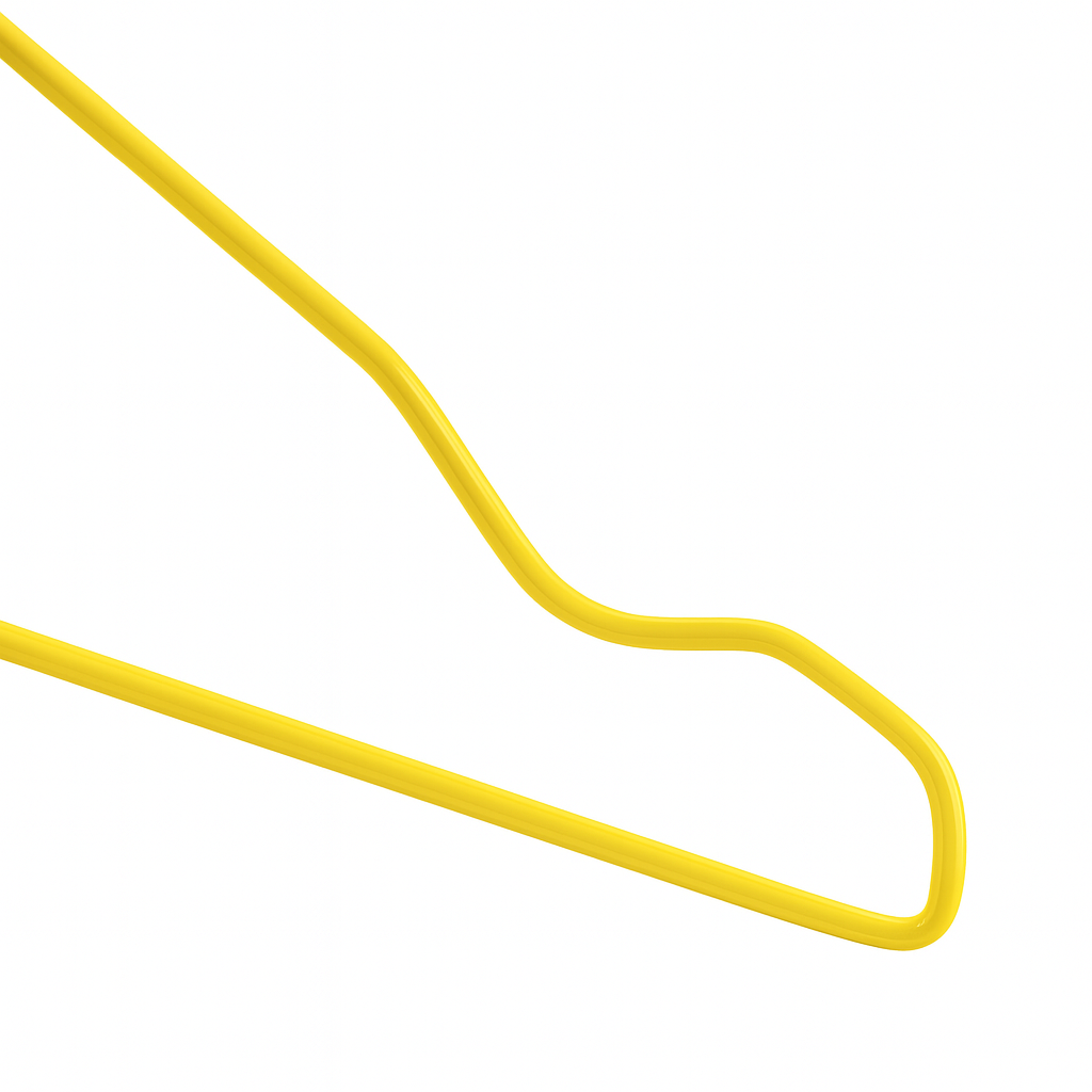 Metal Wire Hanger Yellow