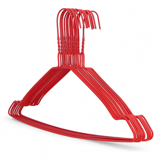 Metal Wire Hanger Red