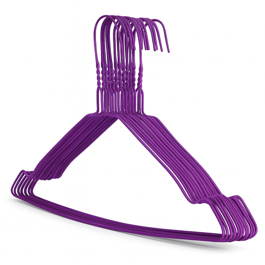 Metal Wire Hanger Purple 