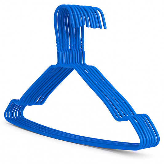 Metal Wire Hangers Blue