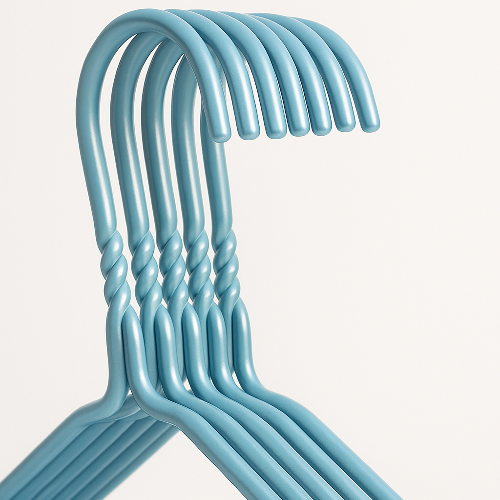 Metal Wire Hanger 16"  3mm - White
