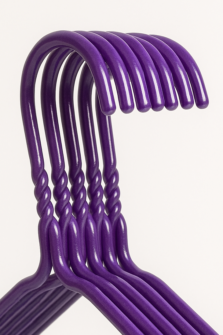 Metal Wire Hanger Purple 