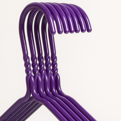 Metal Wire Hanger 16"  3mm - Purple