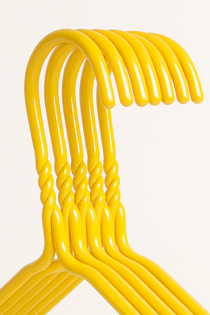Metal Wire Hanger Yellow