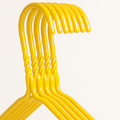 Metal Wire Hanger 16"  3mm - Yellow