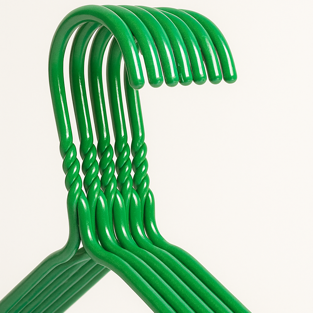 Metal Wire Hanger 16"  3mm - Green
