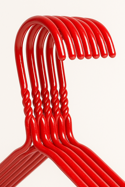 Metal Wire Hanger Red