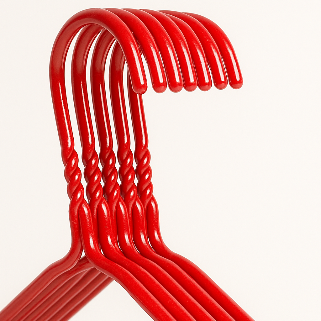 Metal Wire Hanger 16" 2.3mm - Red