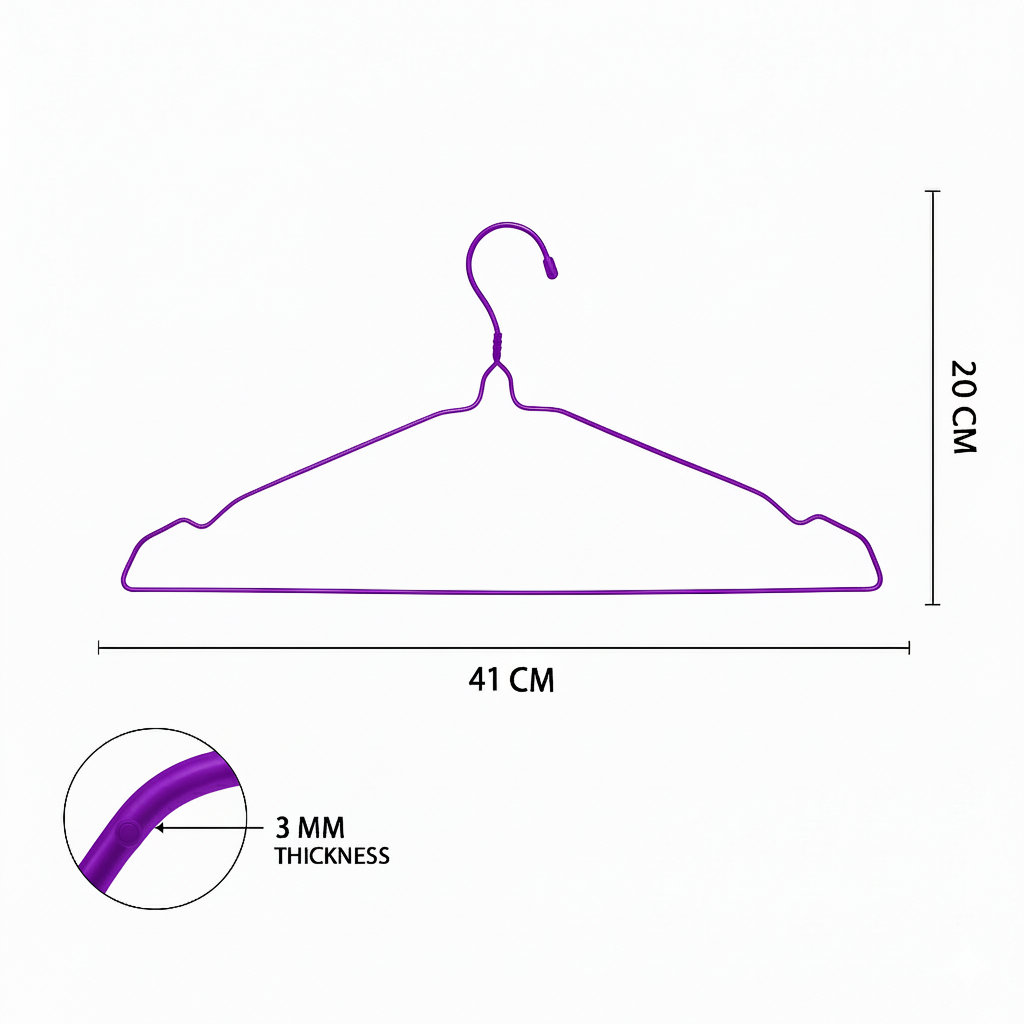 Clothes Hanger Purple