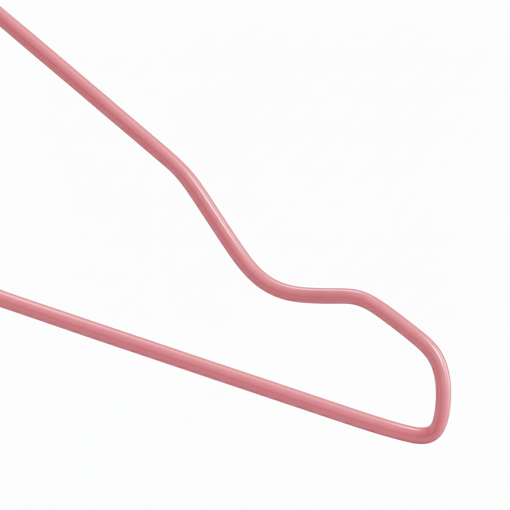 Metal Wire Hanger Pink