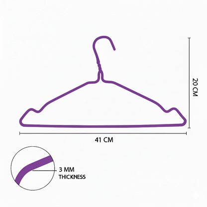 Metal Wire Hanger Purple 