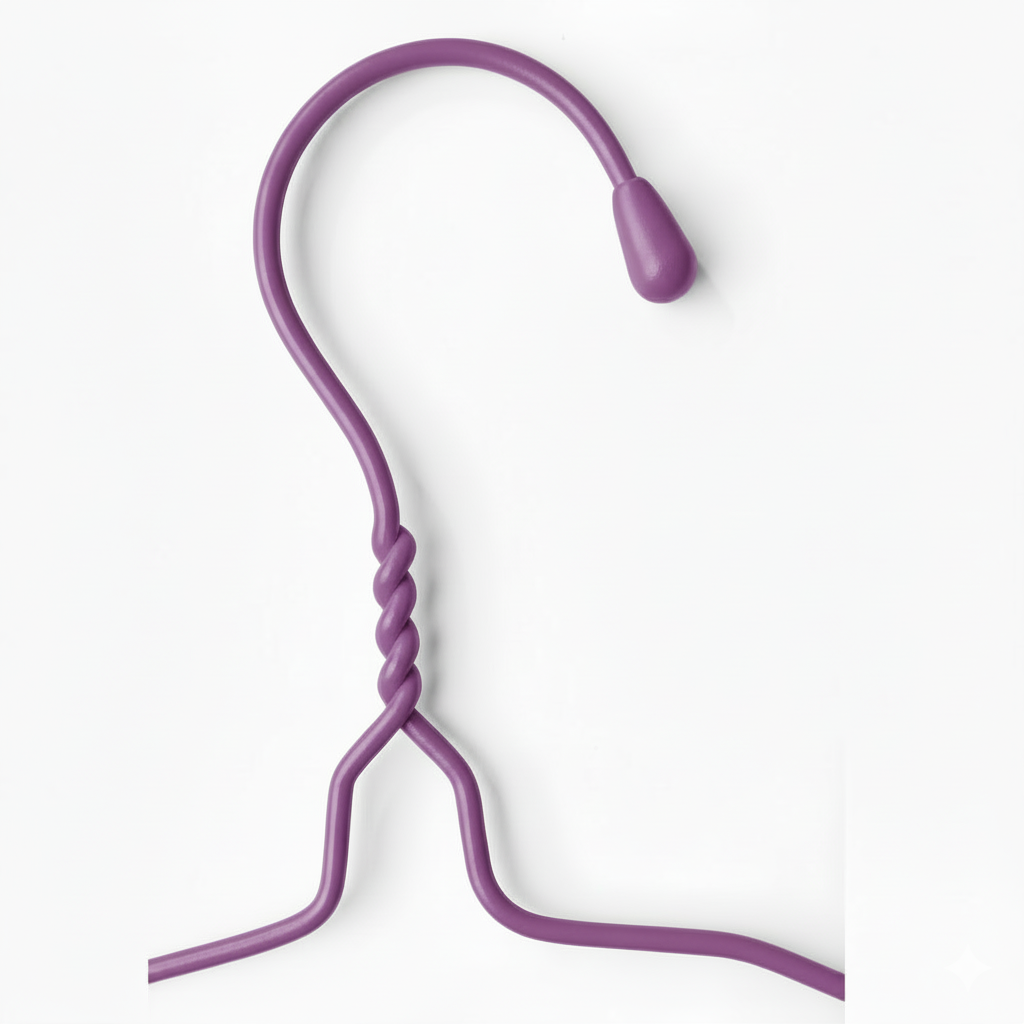 Clothes Hanger Purple