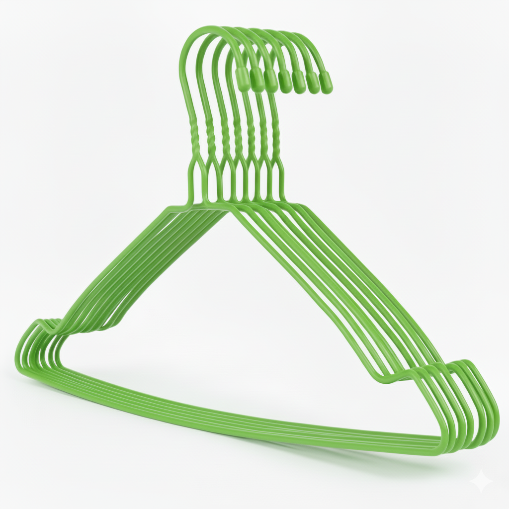 Clothes hanger green 